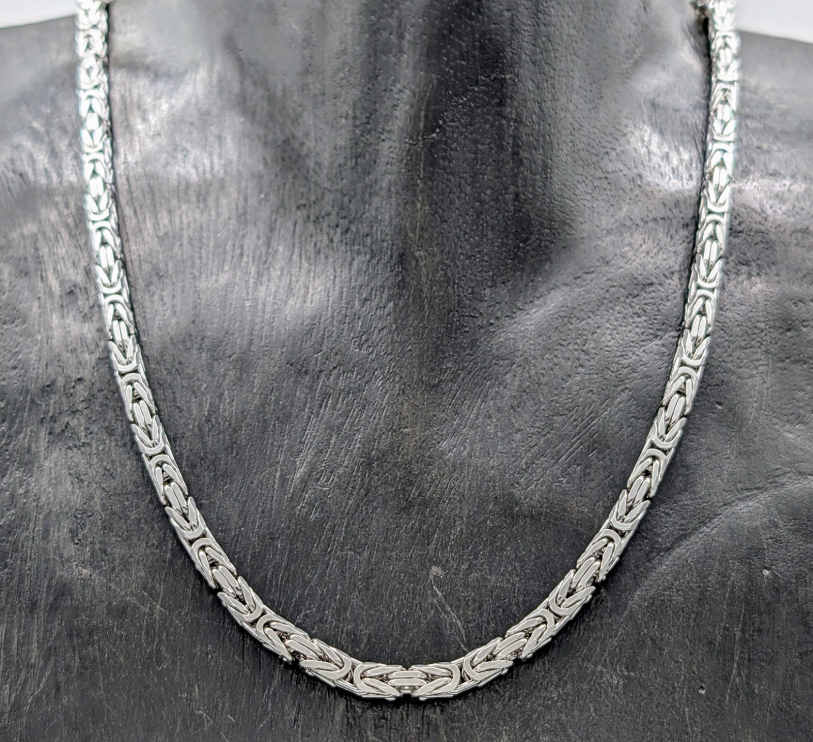 Königskette 925 Sterling Silber Halskette Kette Silver 55,50cm 74Gr. #1186