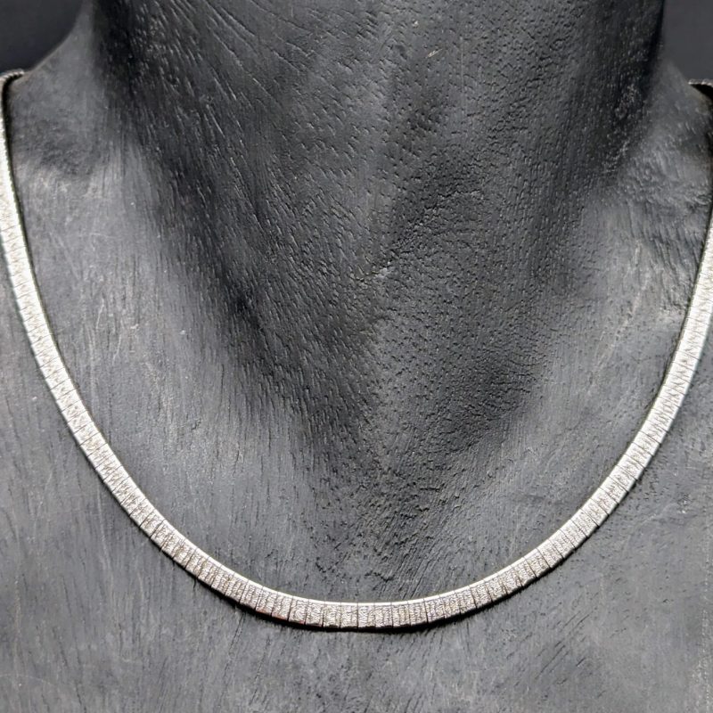 Damencollier 835 Sterling Silber Halskette Kette Silver 46cm 19Gramm #323