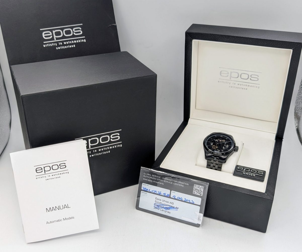 Epos 3501 SK Skelettierte Automatikuhr Ø41mm Uhr Herrenuhr #1212