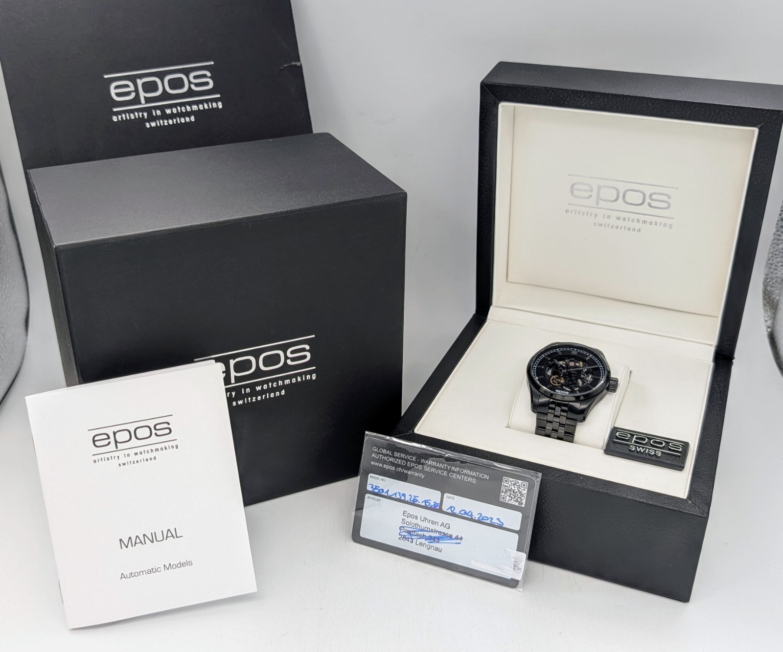 Epos 3501 SK Skelettierte Automatikuhr Ø41mm Uhr Herrenuhr #1212