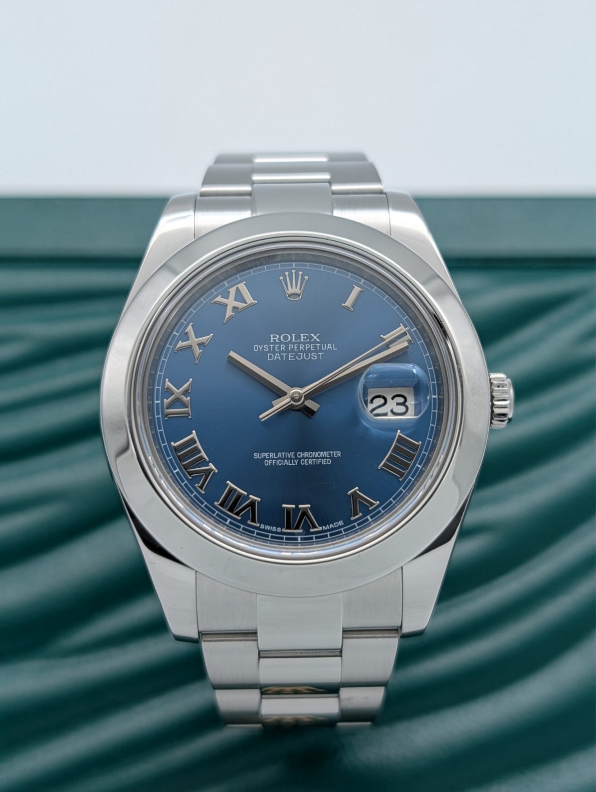 Rolex Datejust II 116300 Uhr Ø41mm Herrenuhr Blue Dial Fullset BJ2015 #1209