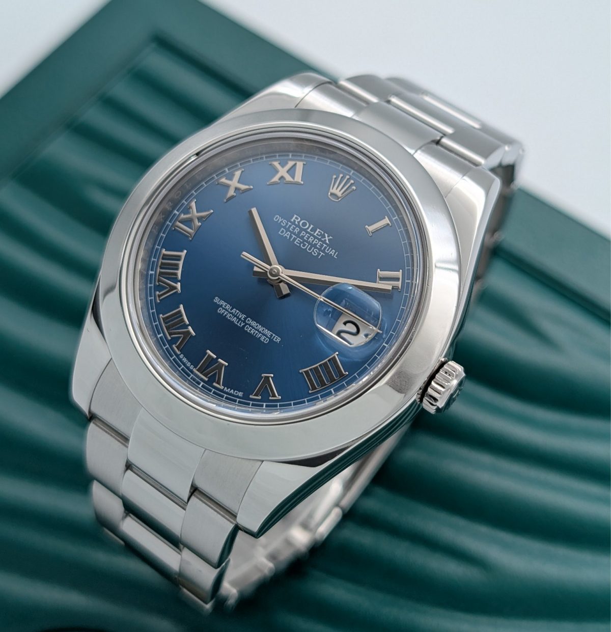Rolex Datejust II 116300 Uhr Ø41mm Herrenuhr Blue Dial Fullset BJ2015 #1209