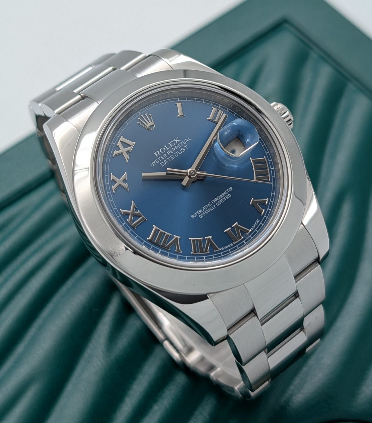 Rolex Datejust II 116300 Uhr Ø41mm Herrenuhr Blue Dial Fullset BJ2015 #1209