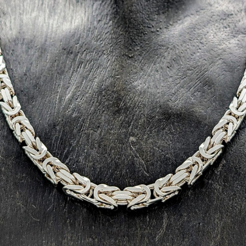 Königskette Halskette 925 Sterling Silber 46cm Gliederkette 45,30Gr. #1210