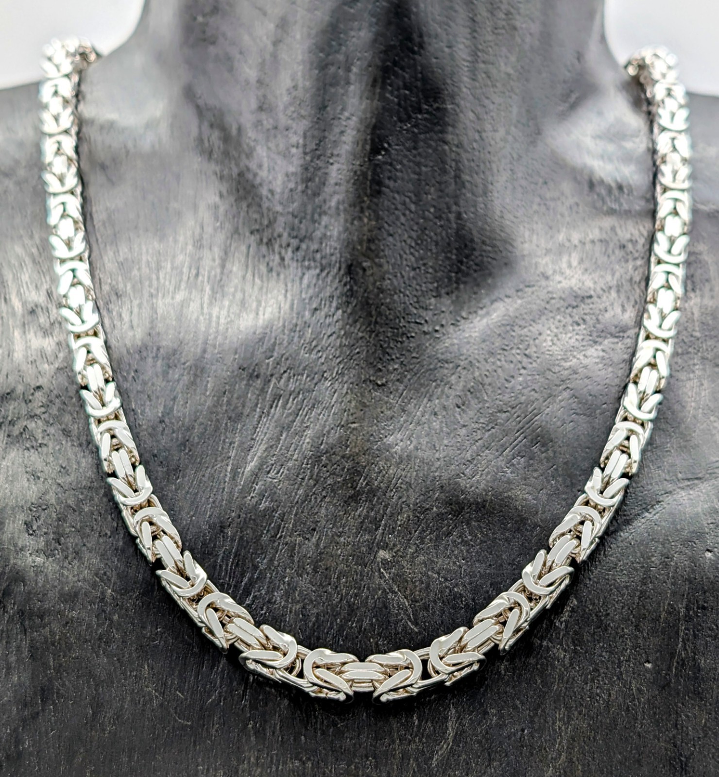 Königskette Halskette 925 Sterling Silber 46cm Gliederkette 45,30Gr. #1210