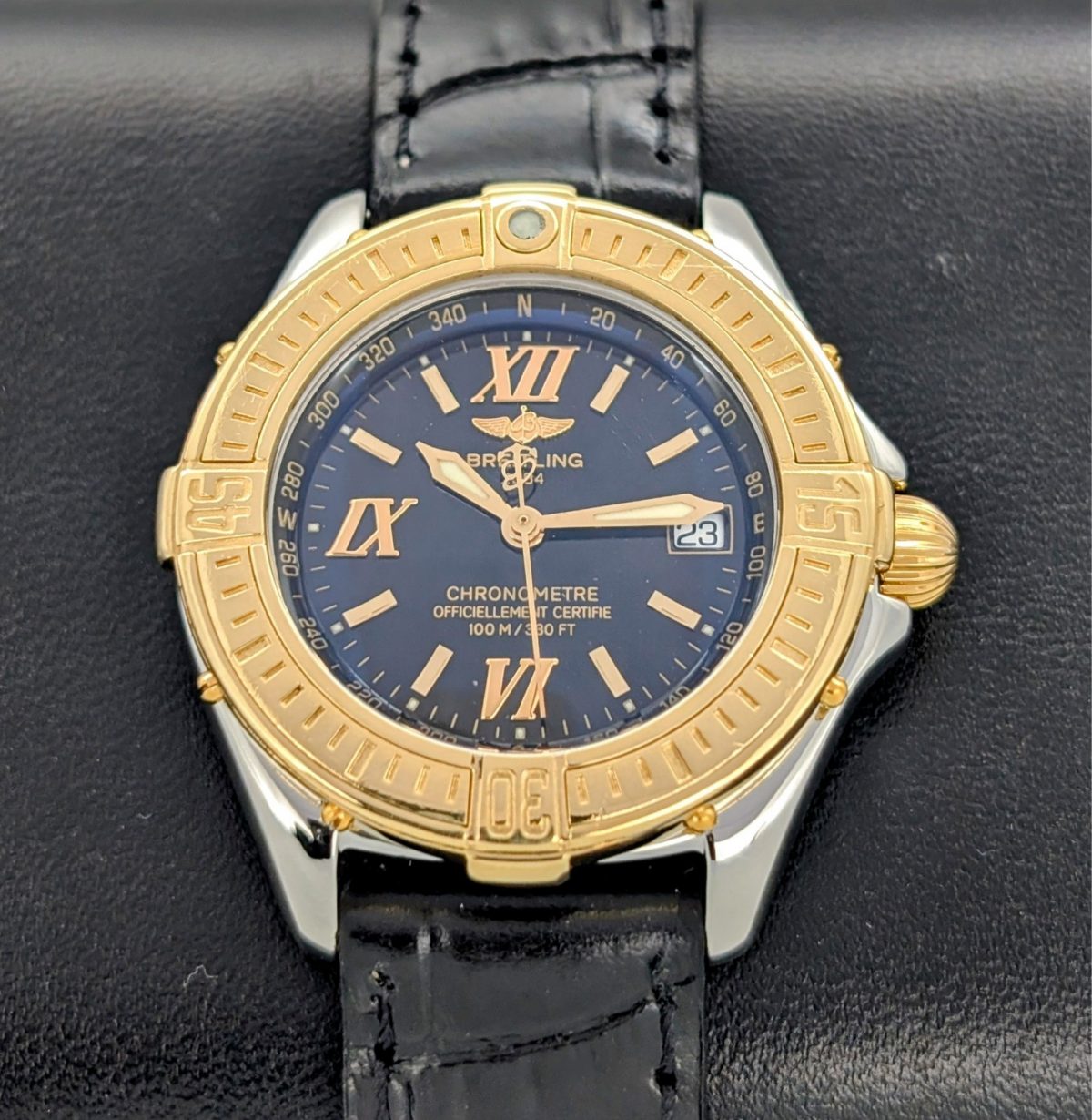 Breitling B-Class D71365 Quarz Uhr Ø31mm Damenuhr Stahl-Gold 18K #1156