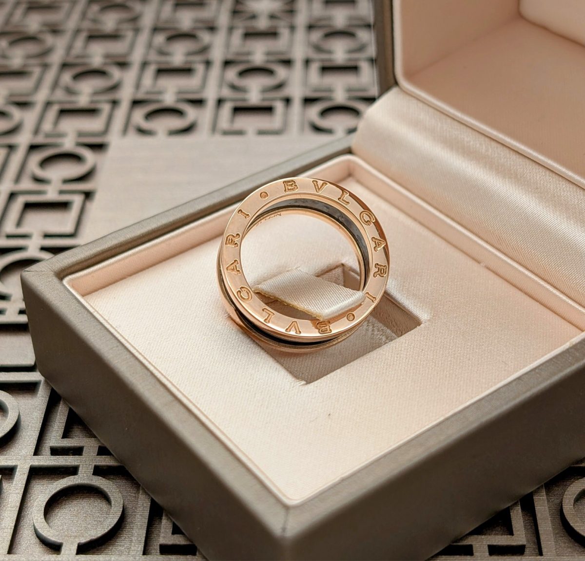 Bulgari BVLGARI B.ZERO1 2-Band Ring 750/18K Rosegold Gr.54 Damenring #1266