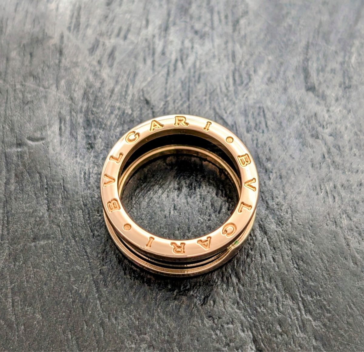Bulgari BVLGARI B.ZERO1 2-Band Ring 750/18K Rosegold Gr.54 Damenring #1266