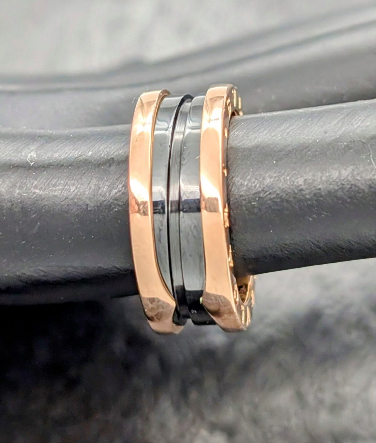 Bulgari BVLGARI B.ZERO1 2-Band Ring 750/18K Rosegold Gr.54 Damenring #1266