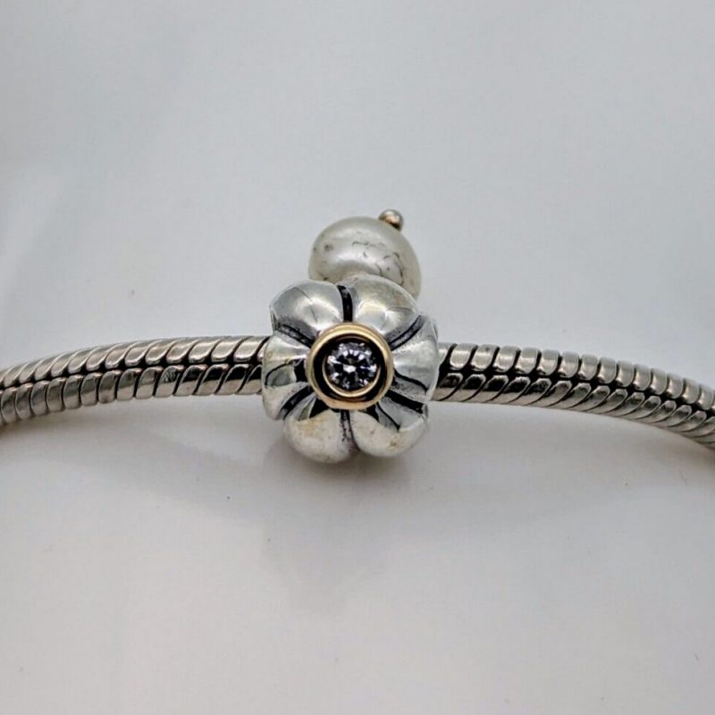 Pandora Charm Armband 925 ALE-14k Gold für Pandora Armbänder #442
