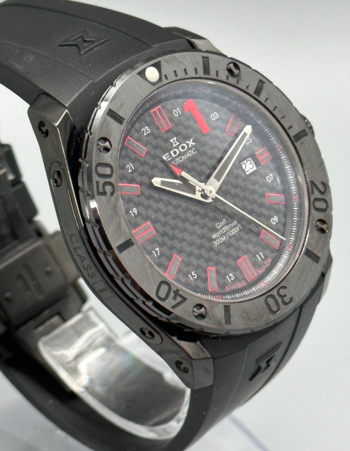 Edox Class-1 Powerboat Championship GMT Worldtimer GMT Automatic 93005 37N #28