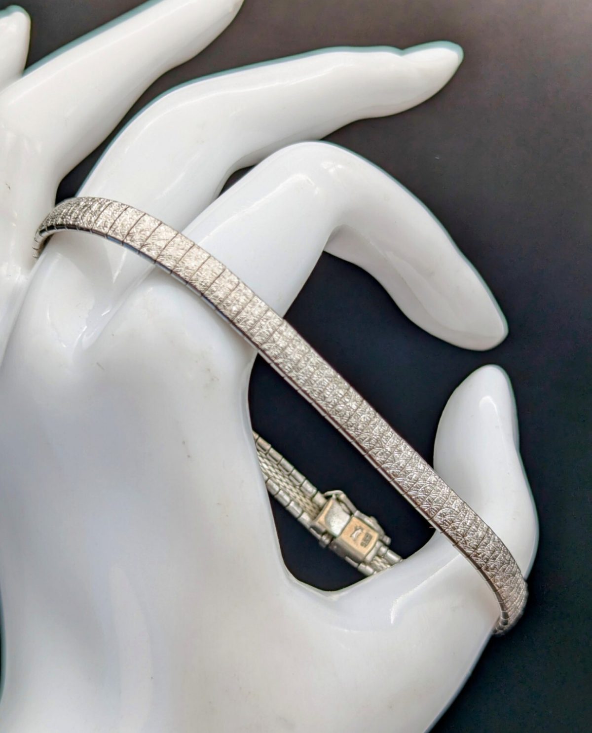 Damenarmband 835 Sterling Silber Armband Kette Silver 19,50cm 11Gramm #324