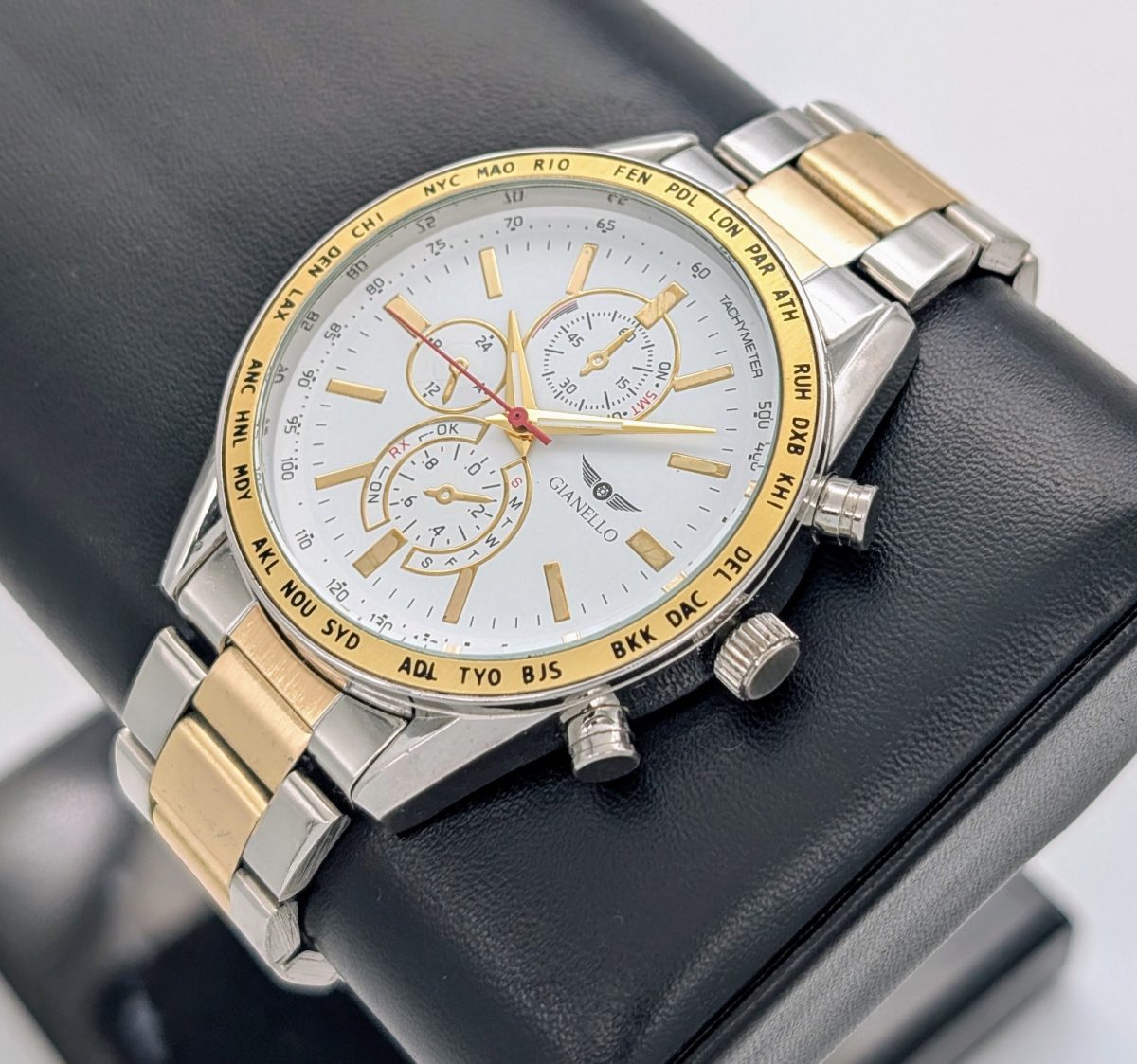 Gianello GNL7911TT White Dial Chronograph Ø42mm Uhr #1271