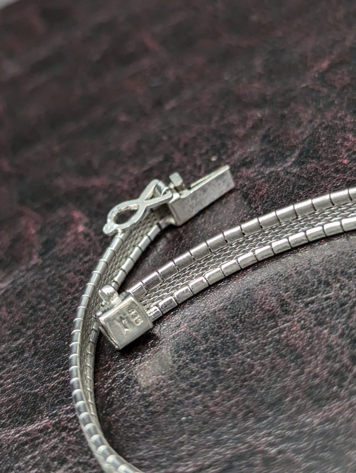 Damenarmband 835 Sterling Silber Armband Kette Silver 19,50cm 11Gramm #324