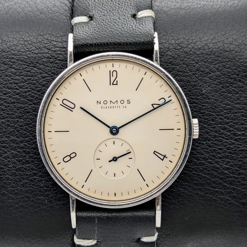 NOMOS Tangente 101 Armbanduhr 35mm Glashütte Edelstahl Handaufzug Uhr #23
