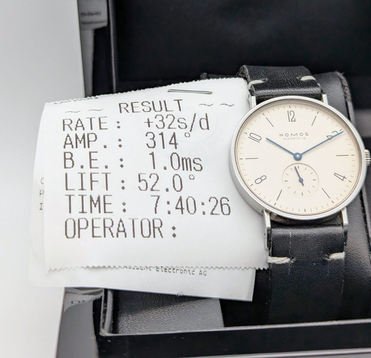 NOMOS Tangente 101 Armbanduhr 35mm Glashütte Edelstahl Handaufzug Uhr #23