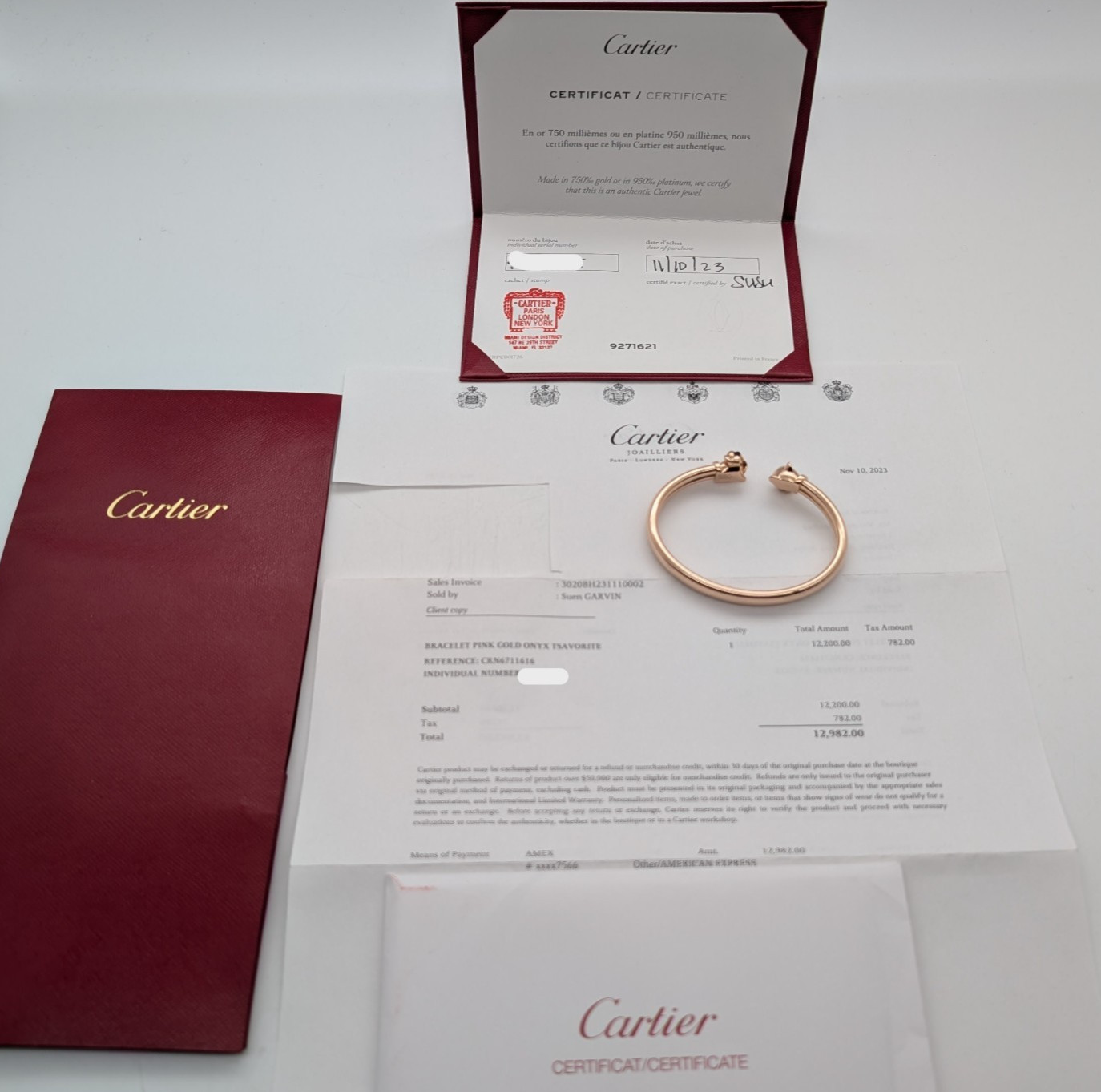 750/18K Rosegold Cartier Panthère de Cartier Armband- 25 g -N6711616 16cm #1382