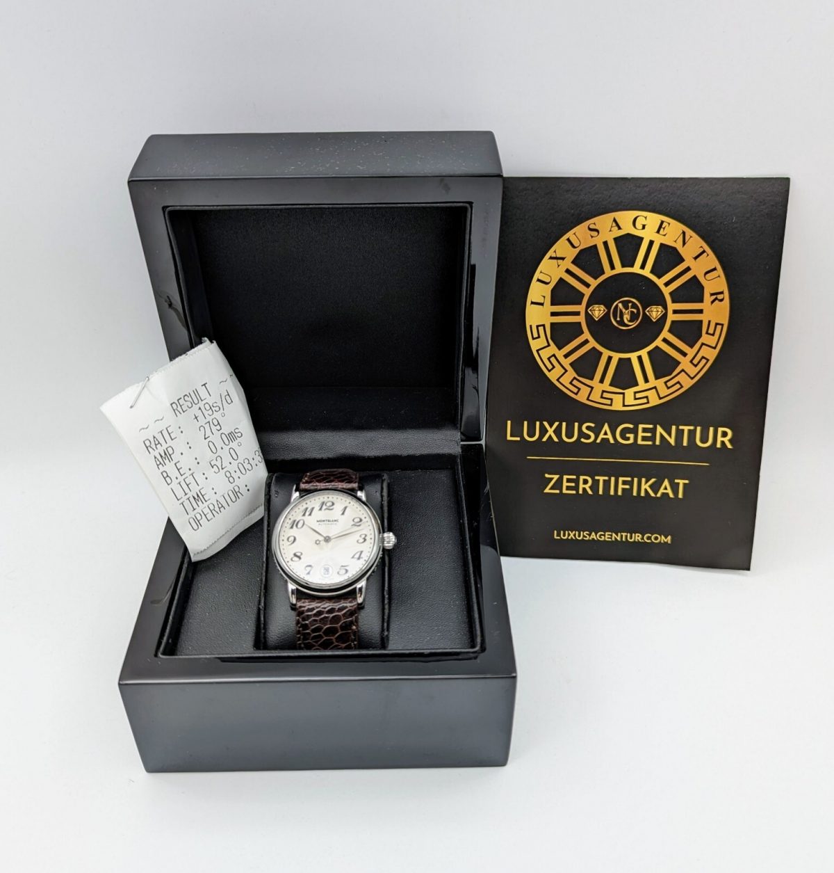 Montblanc 7019 Pix Meisterstück Stahl Automatik Armbanduhr 36mm Uhr #41