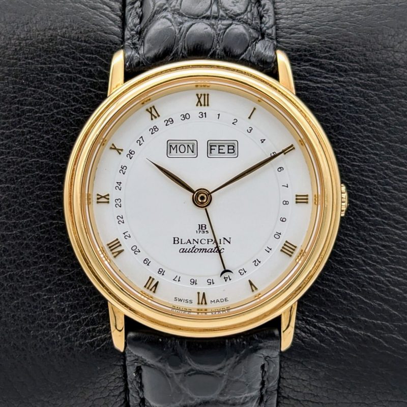 Blancpain Complete Calendar 18K Armbanduhr 34mm Automatik Uhr #13