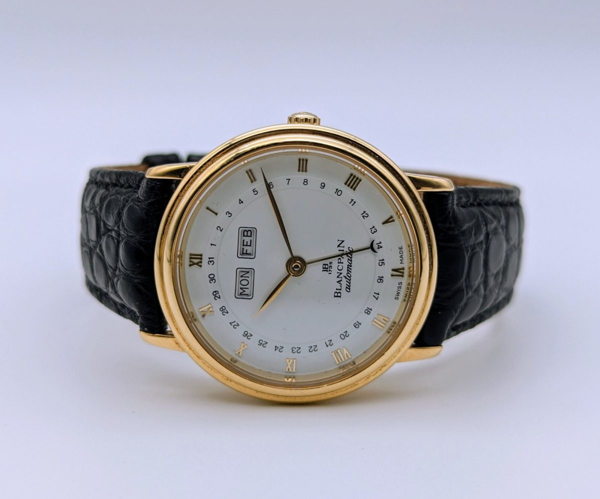 Blancpain Complete Calendar 18K Armbanduhr 34mm Automatik Uhr #13