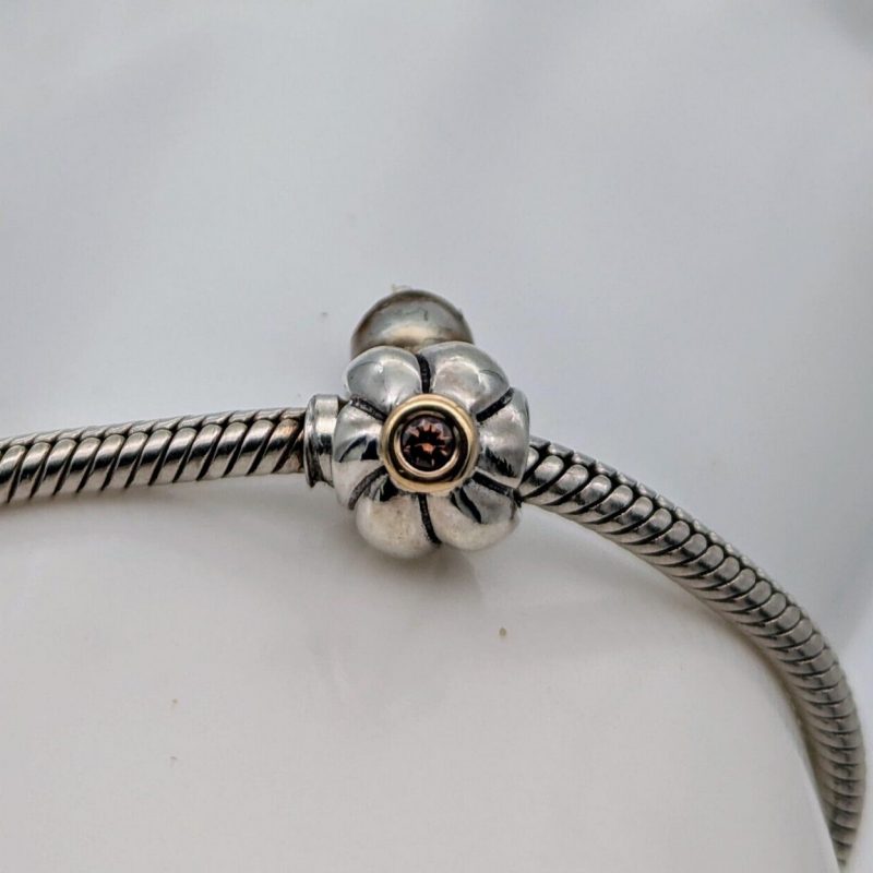 Pandora Charm Armband 925 ALE-14k Gold für Pandora Armbänder #443