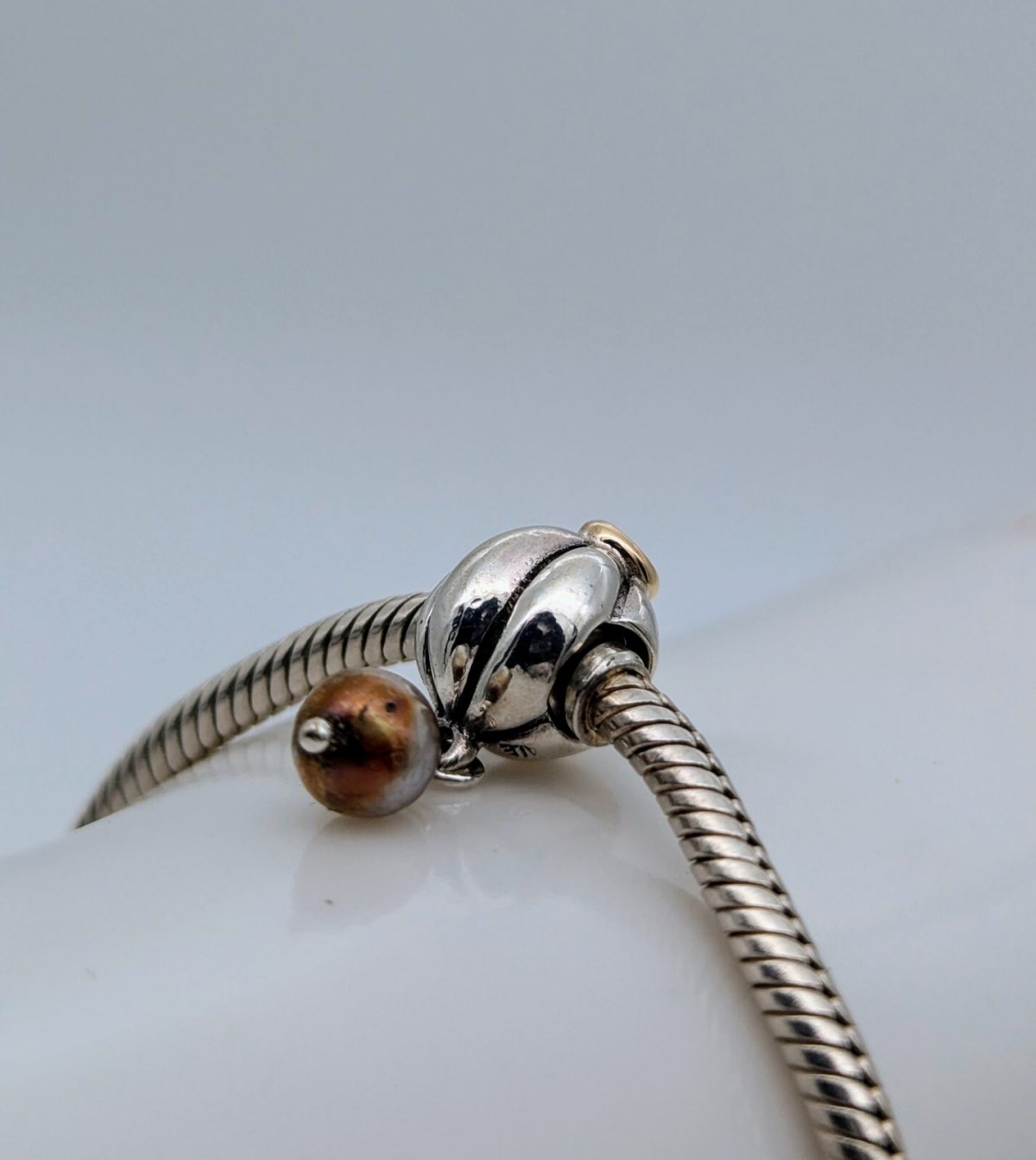 Pandora Charm Armband 925 ALE-14k Gold für Pandora Armbänder #443