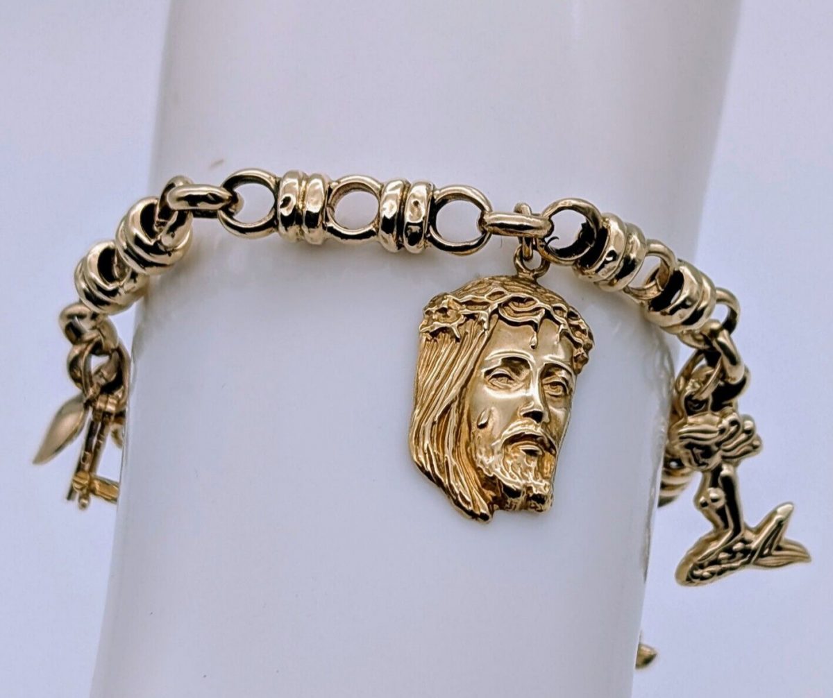 Bettelarmband Goldarmband 585/14K Kette Gelbgold 21cm 18,30Gramm Armband #498