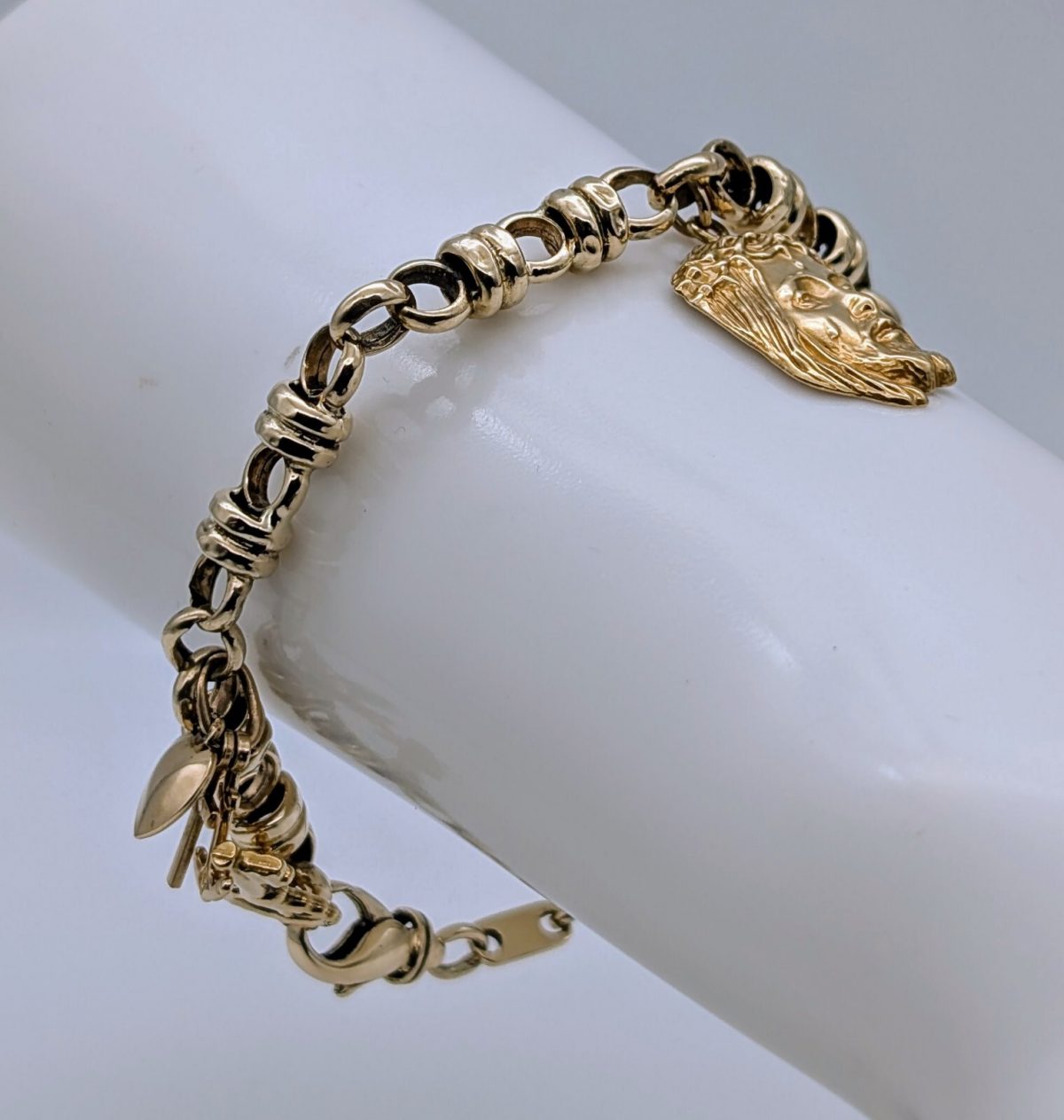 Bettelarmband Goldarmband 585/14K Kette Gelbgold 21cm 18,30Gramm Armband #498