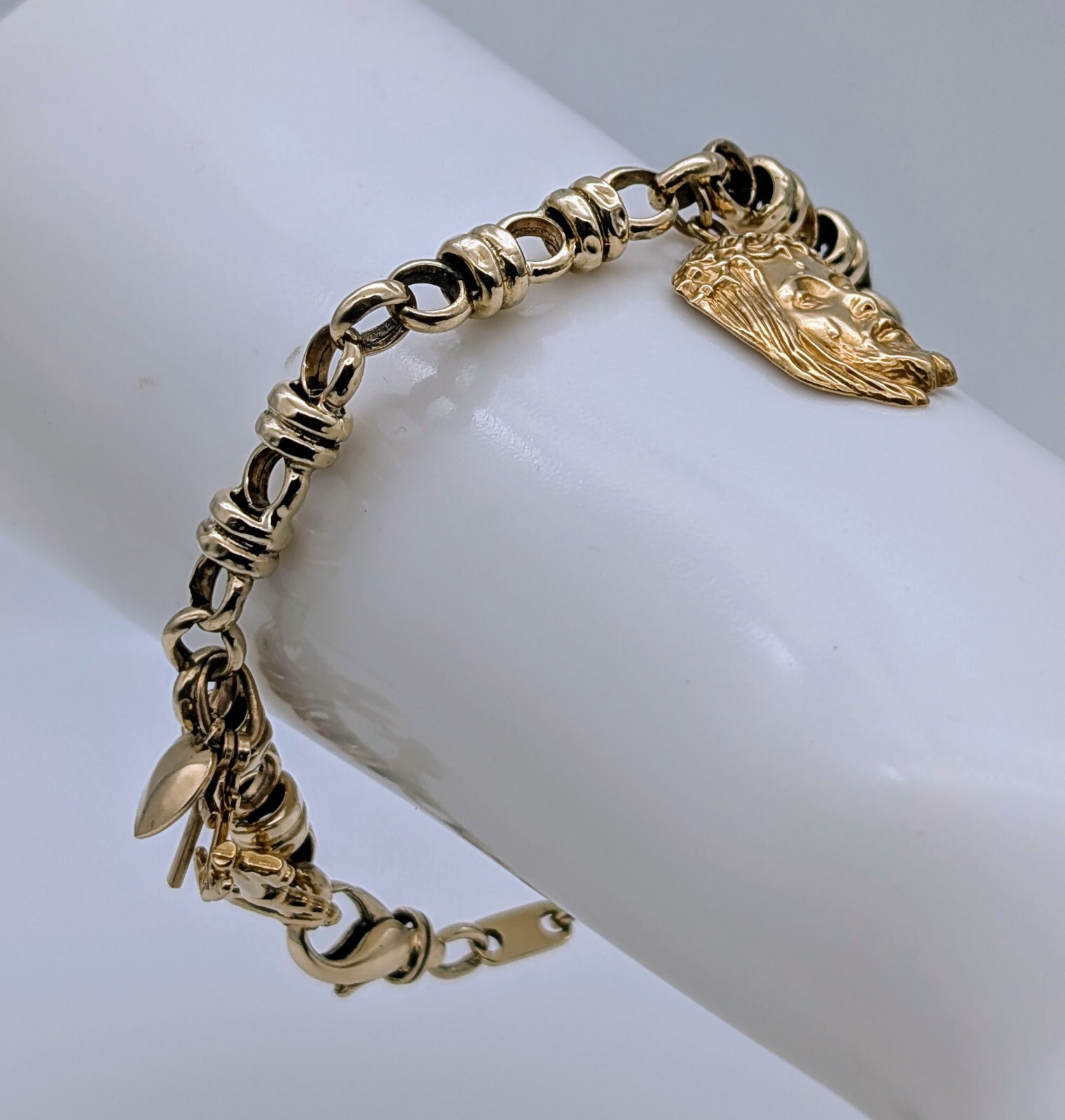 Bettelarmband Goldarmband 585/14K Kette Gelbgold 21cm 18,30Gramm Armband #498
