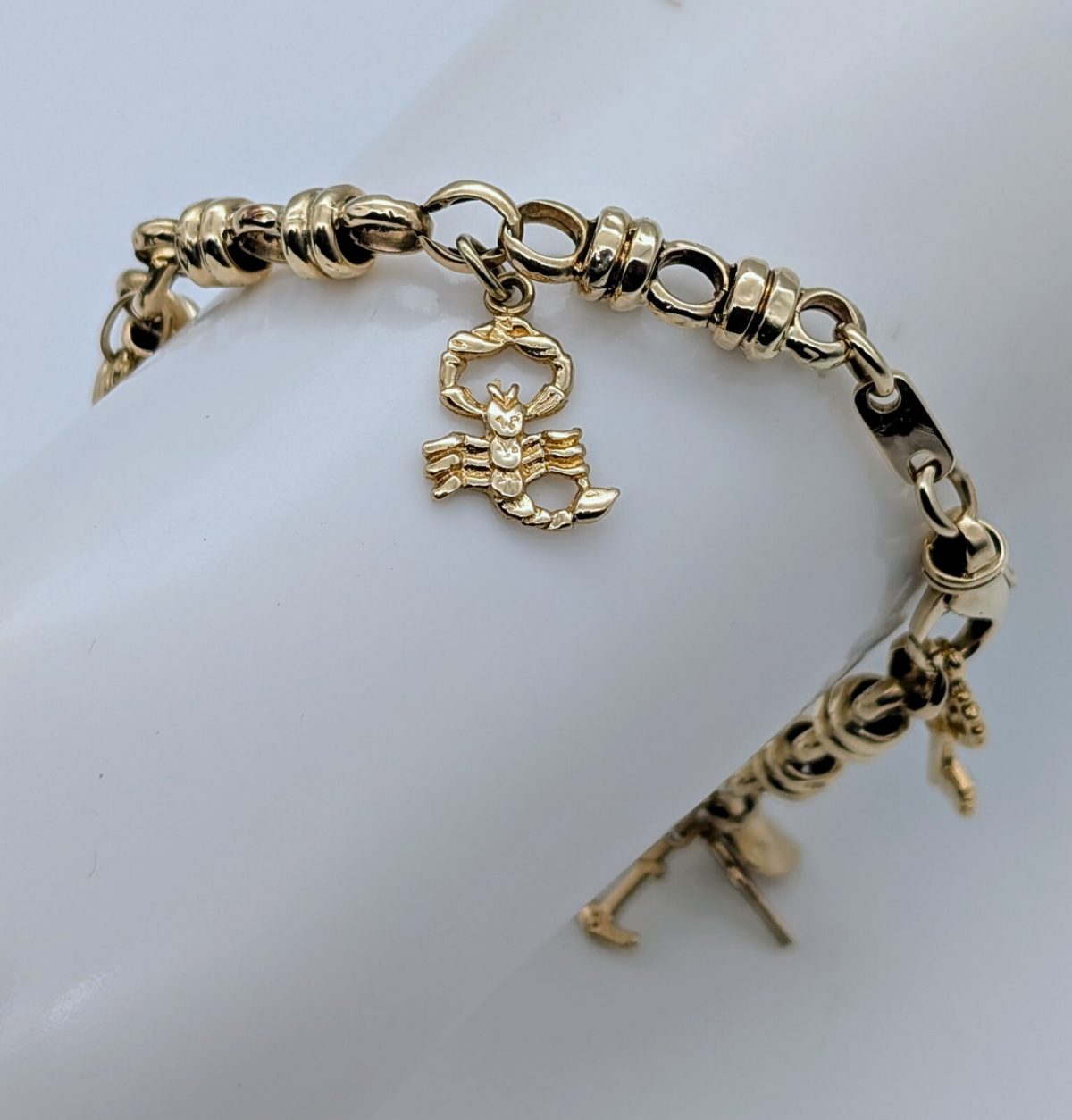Bettelarmband Goldarmband 585/14K Kette Gelbgold 21cm 18,30Gramm Armband #498