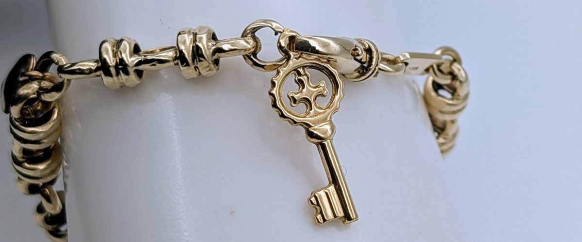 Bettelarmband Goldarmband 585/14K Kette Gelbgold 21cm 18,30Gramm Armband #498