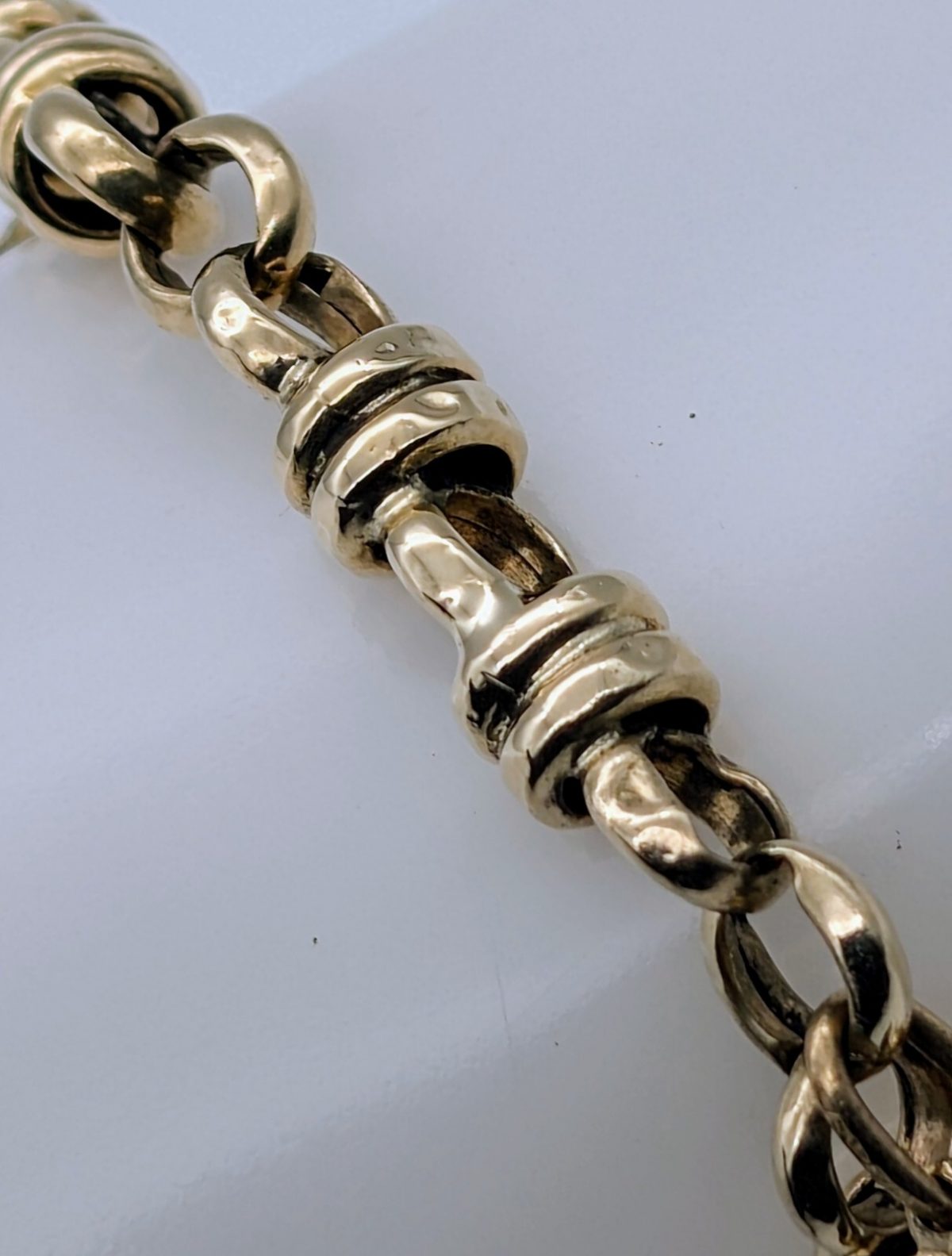 Bettelarmband Goldarmband 585/14K Kette Gelbgold 21cm 18,30Gramm Armband #498