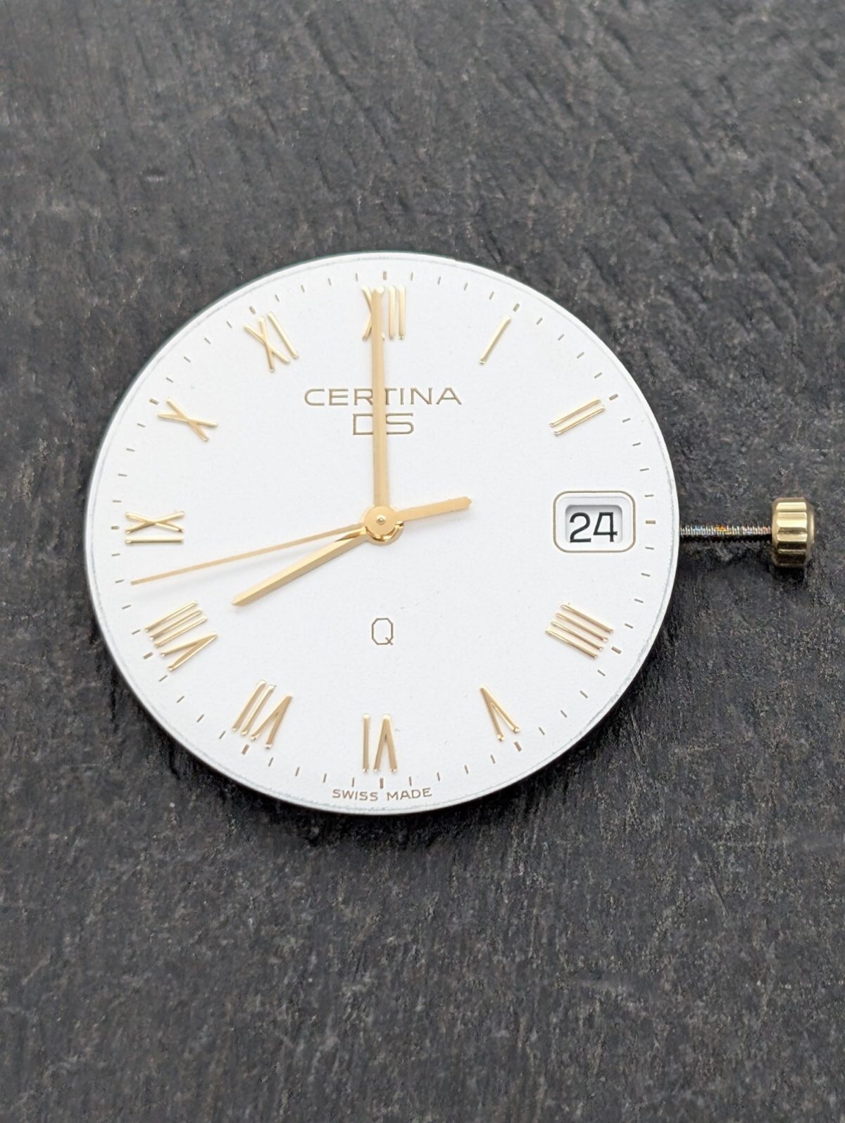 Certina DS-Q Vintage Uhr Quarzwerk 750 mit Zifferblatt + Zeigersatz