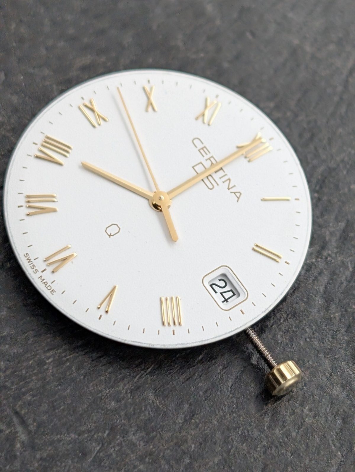 Certina DS-Q Vintage Uhr Quarzwerk 750 mit Zifferblatt + Zeigersatz