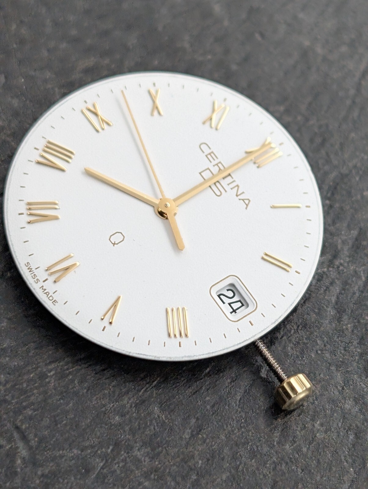 Certina DS-Q Vintage Uhr Quarzwerk 750 mit Zifferblatt + Zeigersatz