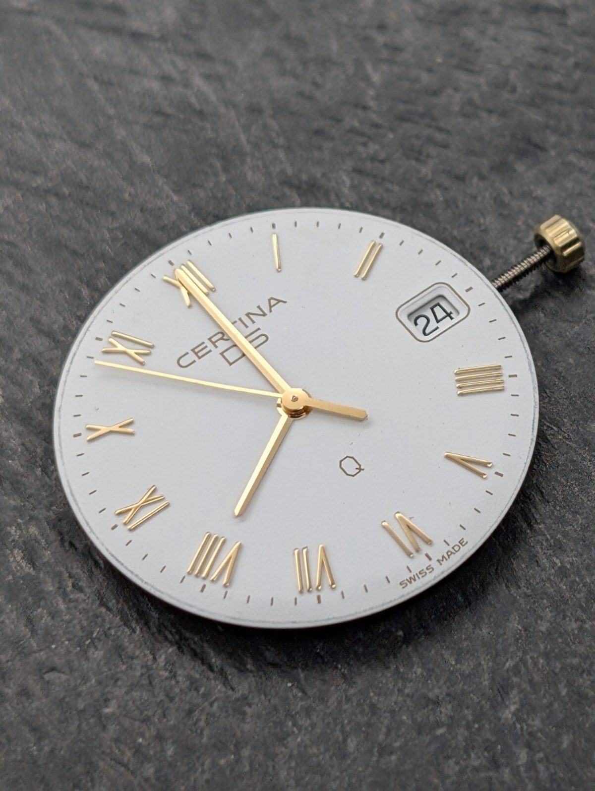 Certina DS-Q Vintage Uhr Quarzwerk 750 mit Zifferblatt + Zeigersatz