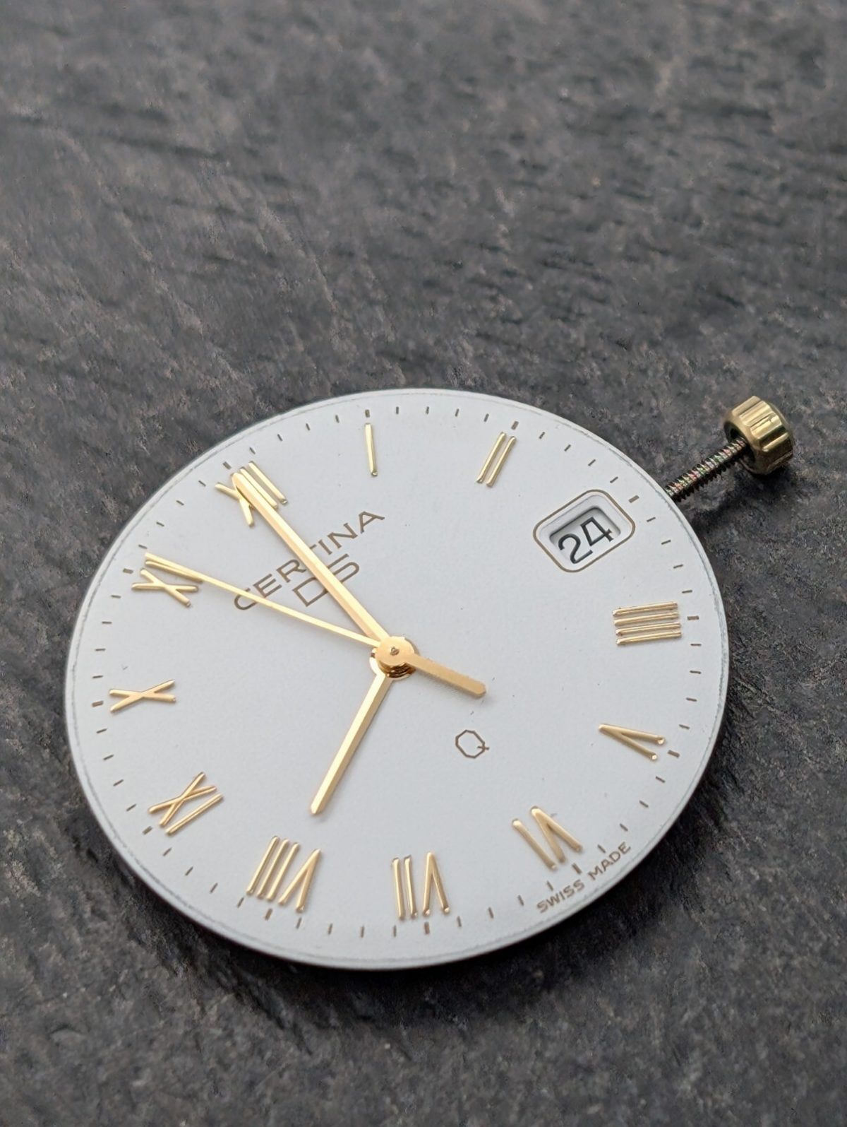 Certina DS-Q Vintage Uhr Quarzwerk 750 mit Zifferblatt + Zeigersatz