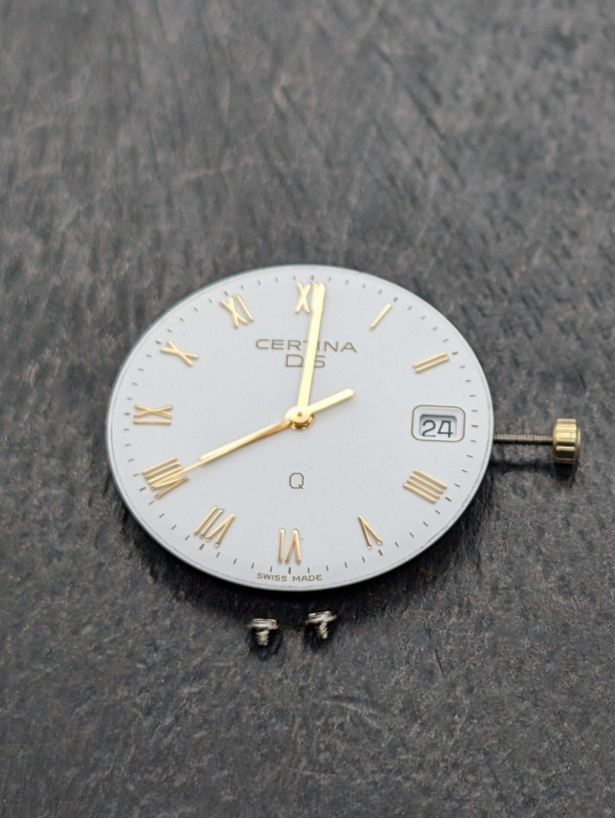 Certina DS-Q Vintage Uhr Quarzwerk 750 mit Zifferblatt + Zeigersatz