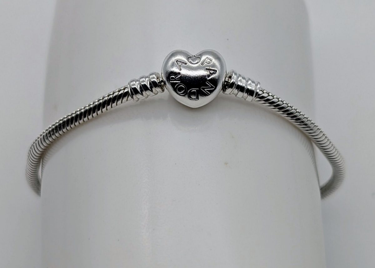 Pandora Armband 925 Sterling Silber 20cm 2xcharms #551