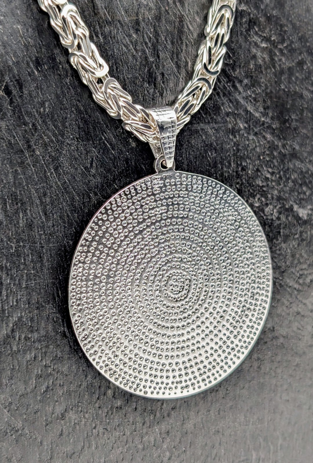 Ayatul Kursi & Nazar Dua 925 Sterling Silber Anhänger für Halsketten 16,70Gr#513