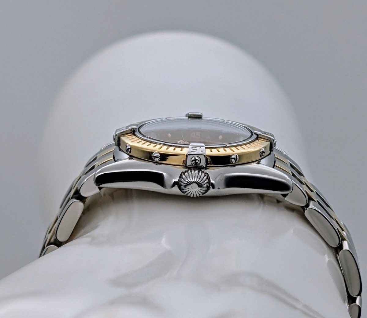 Breitling Callistino D52045 Ladies Steel/Gold | Black Dial 27mm Fullset Uhr #476
