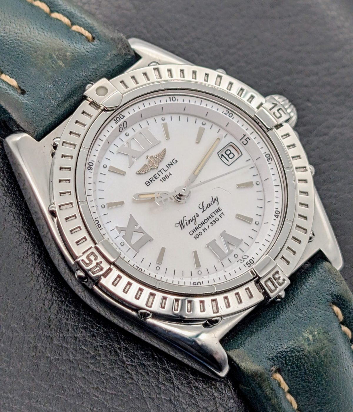 Breitling A67350 Wings Lady Quarz Uhr Ø31mm Mother of Pearl Dial #575