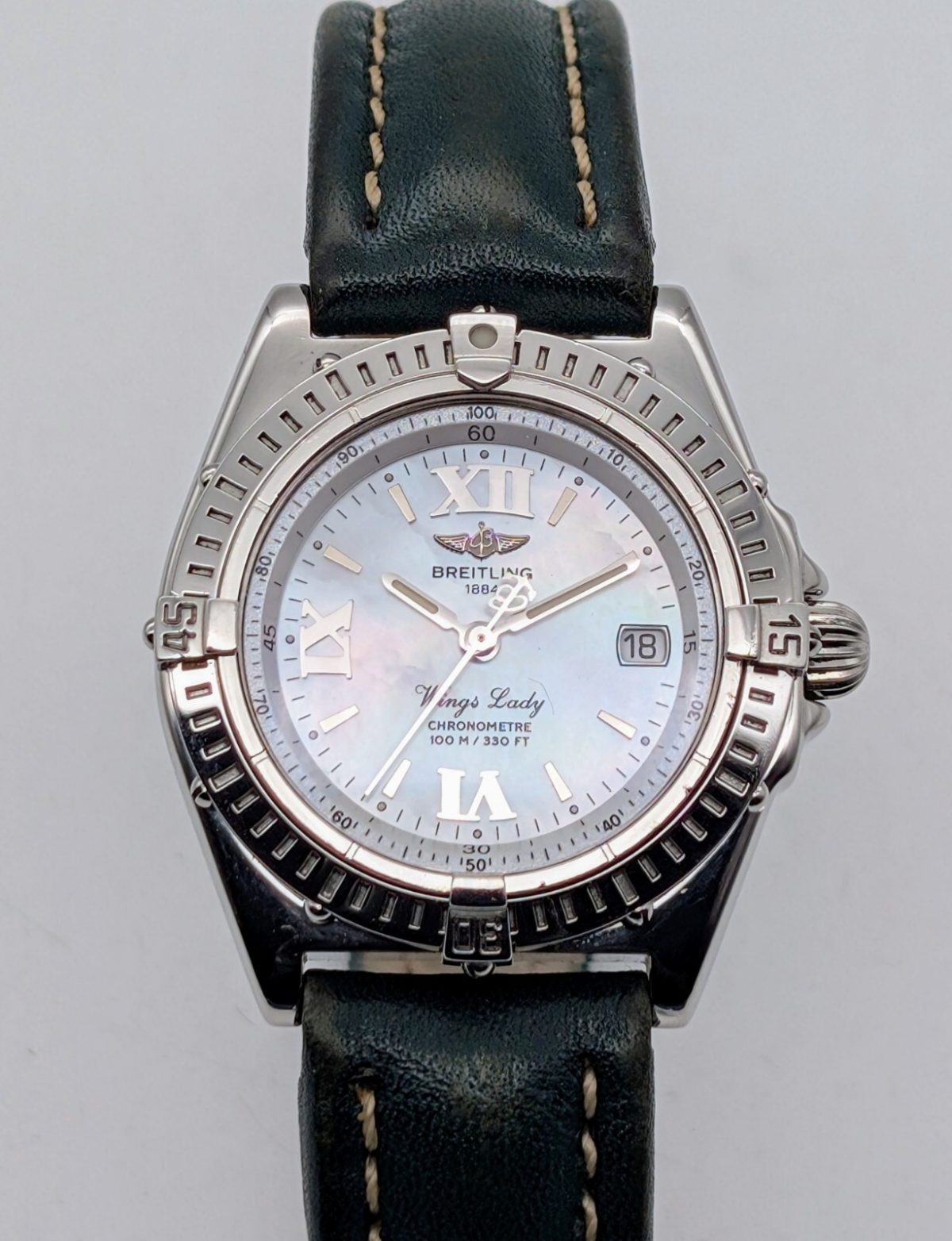 Breitling A67350 Wings Lady Quarz Uhr Ø31mm Mother of Pearl Dial #575
