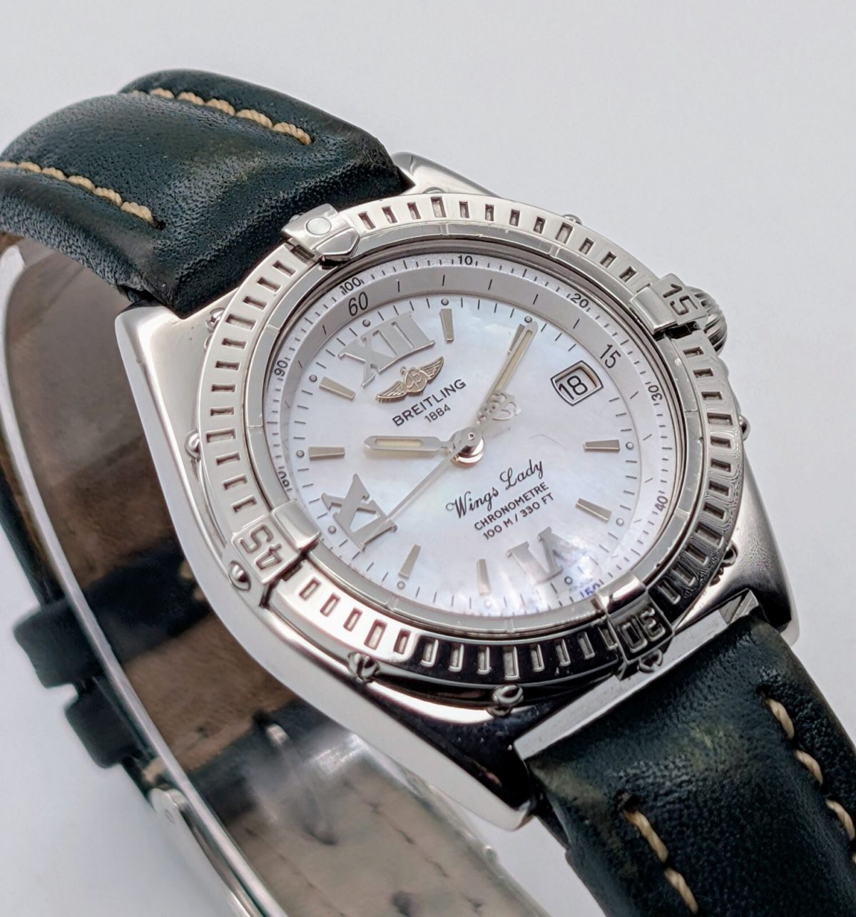Breitling A67350 Wings Lady Quarz Uhr Ø31mm Mother of Pearl Dial #575