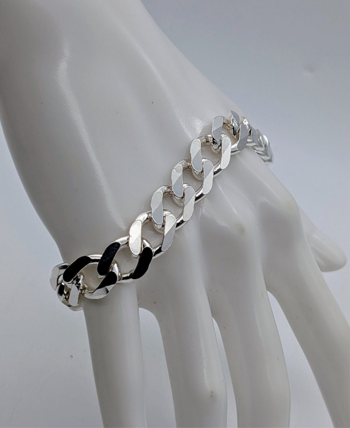 Panzerketten Armband Gliederkette 925 Sterling Silber Kette 22,5cm 35,60Gr. #572