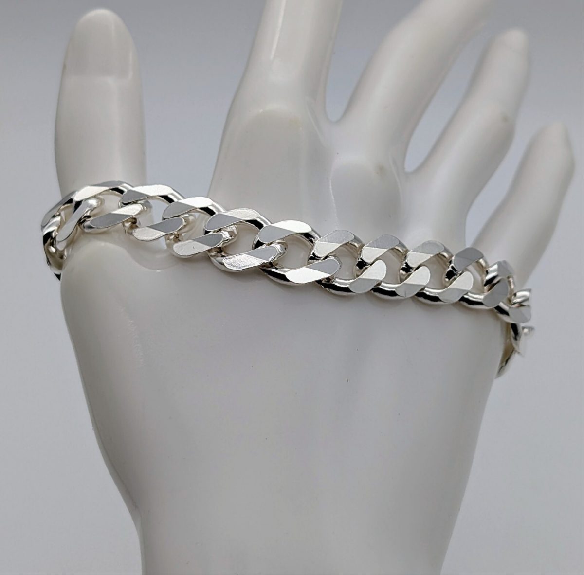 Panzerketten Armband Gliederkette 925 Sterling Silber Kette 22,5cm 35,60Gr. #572