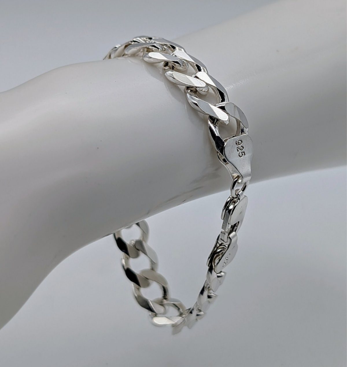 Panzerketten Armband Gliederkette 925 Sterling Silber Kette 22,5cm 35,60Gr. #572