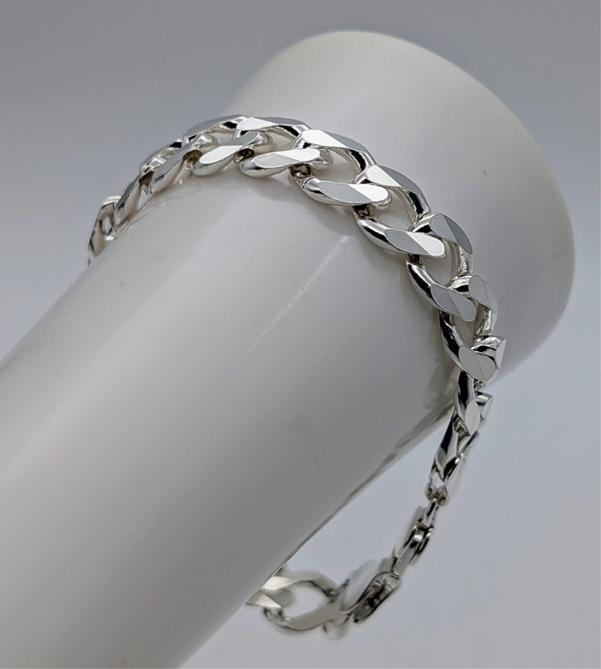 Panzerketten Armband Gliederkette 925 Sterling Silber Kette 22,5cm 35,60Gr. #572