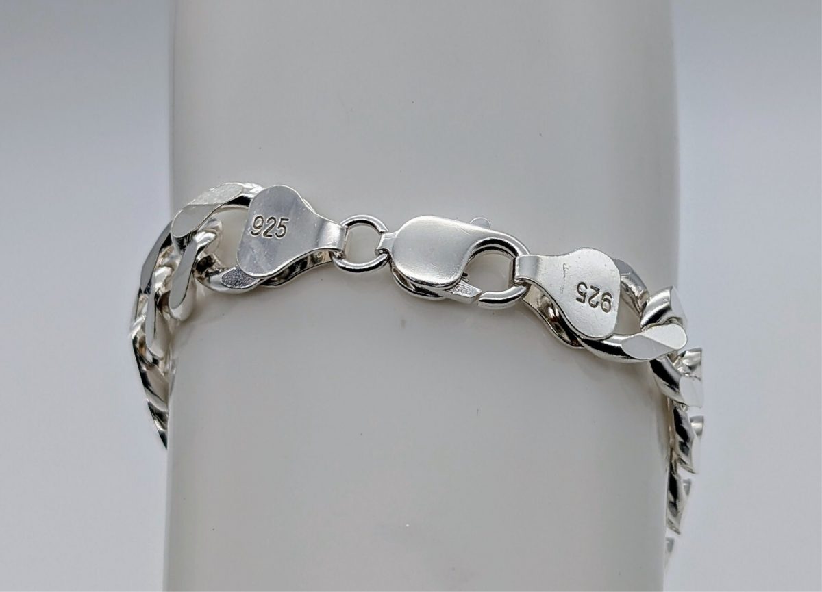 Panzerketten Armband Gliederkette 925 Sterling Silber Kette 22,5cm 35,60Gr. #572