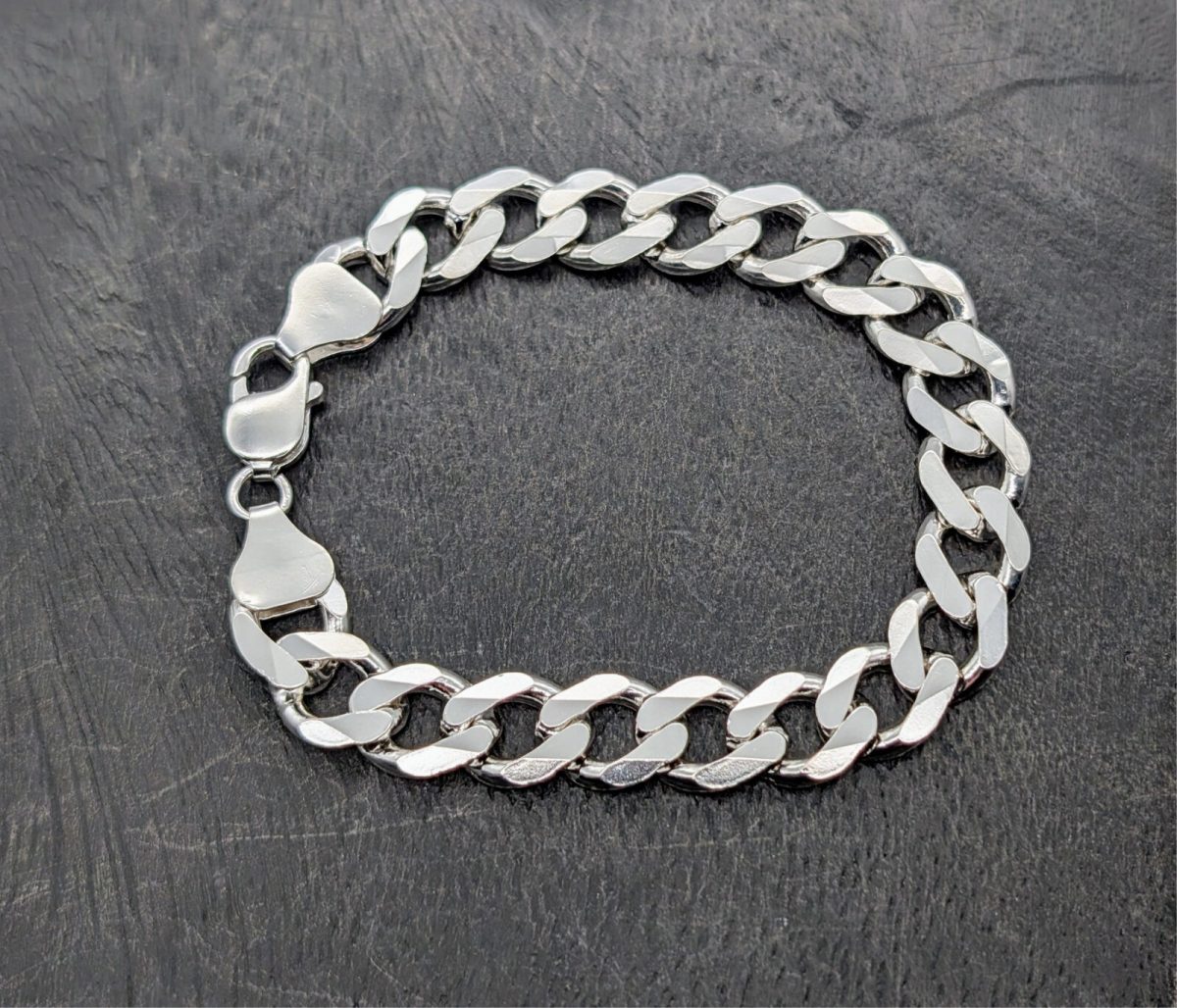 Panzerketten Armband Gliederkette 925 Sterling Silber Kette 22,5cm 35,60Gr. #572